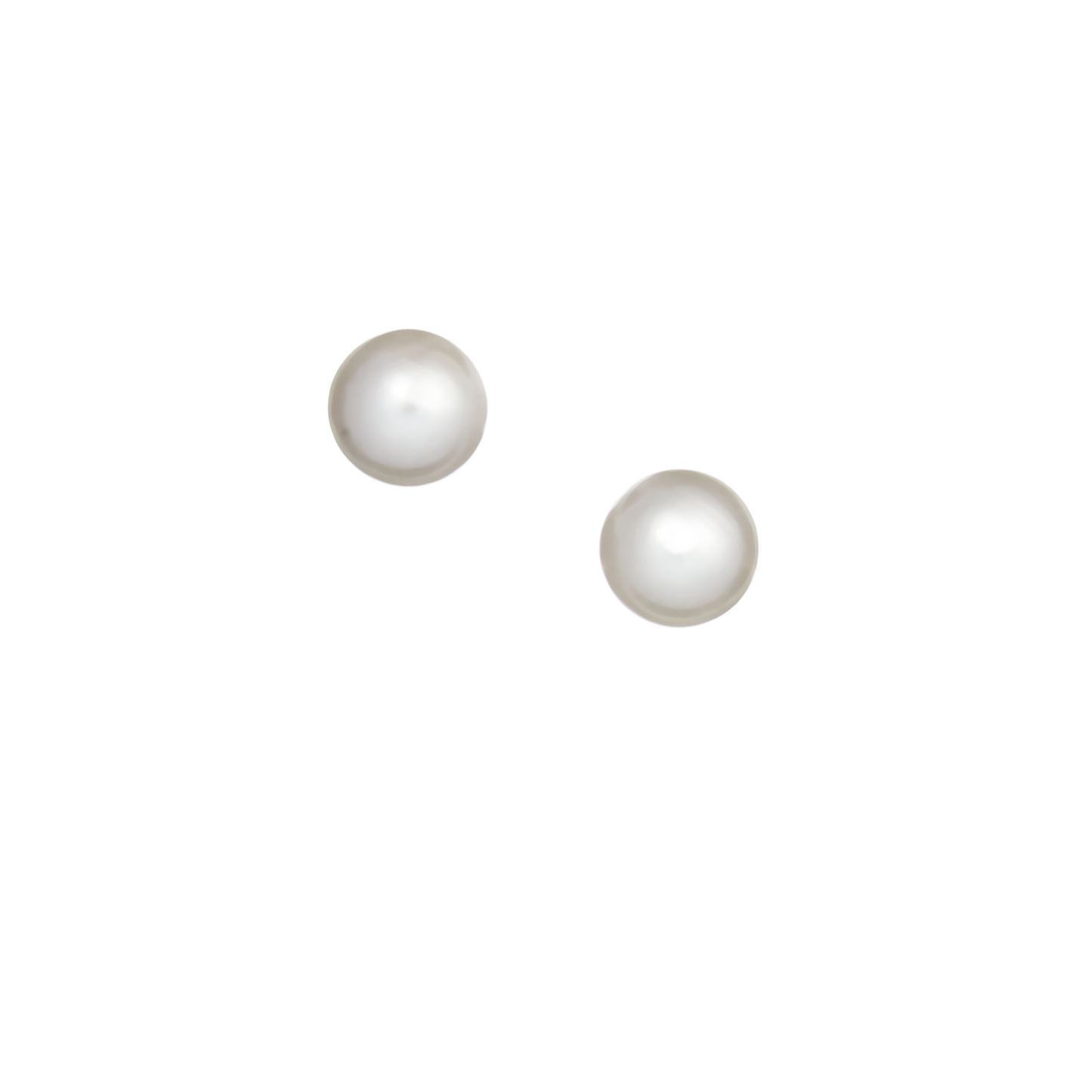 ciro jewelry first love arielle earrings silver gold plated shell pearl solitaire 4mm
