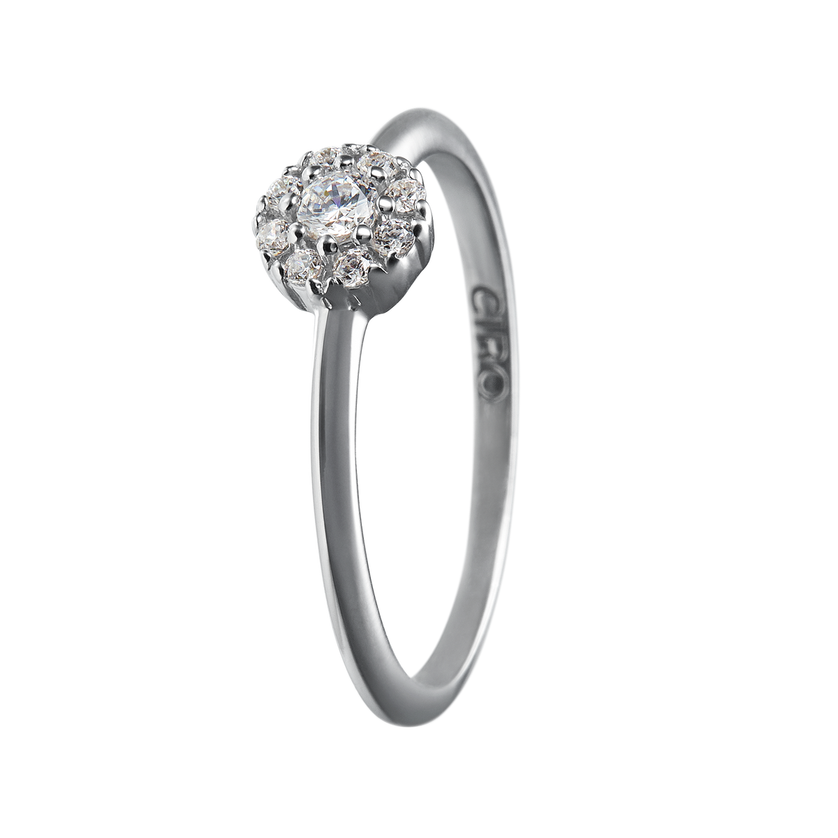 Ciro Rings High-Quality AAA Cubic Zirconia Grace Ring in 925 Sterling Silver ...