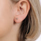 ciro jewelry first love product anne earrings stud cubic zirconia silver gold plated 3mm