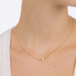 ciro jewelry first love product arianne necklace pearl silver gold plated 5mm