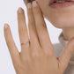 ciro jewelry first love product giselle ring cubic zirconia silver gold plated 2,5mm